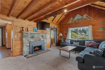 Great room with propane fireplace