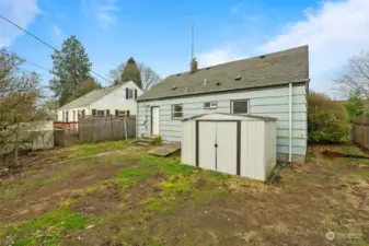 Storage shed stays