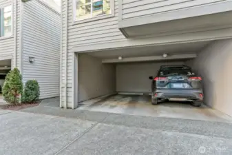 Covered Carport Space is the Left Space