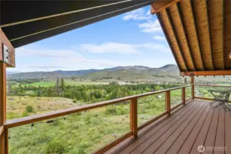 Balcony perfect for morning coffee or nighttime stargazing