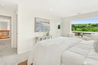 Upstairs Primary Suite, Walk-In Closet, Door to Balcony