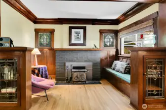 This inglenook is a rare find and perfect for those cold rainy nights.