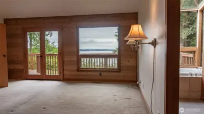 Walk-in closet behind me