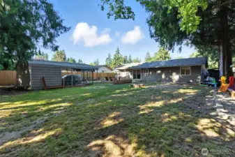 Firepit and carport