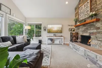 spacious living room
