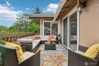 spacious deck