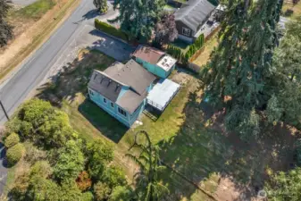 Large fenced country lot