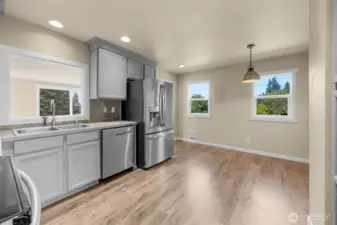 Kitchen with dining area