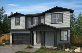 Artist Rending 2745 Plan with Elevation B.