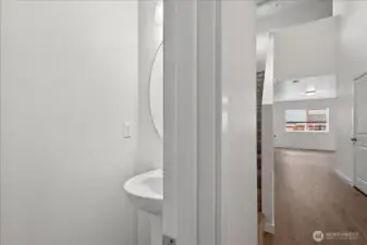 Entryway and half bath