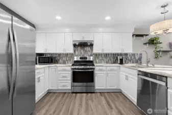 Spacious updated kitchen