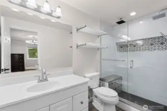 Updated primary bathroom