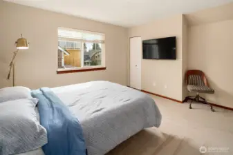 Comfortable 3rd bedroom completes the generous 1500+ sq ft layout. This room has TWO closets. Yay!