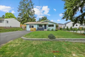 Large lot with Open space on one side.  Almost a corner lot adjacent to new homes.