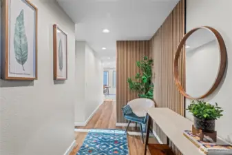Your new entry into the condo.