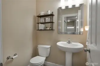 Main floor half bath