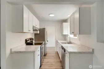 Brand new, never used counters and cabinetry