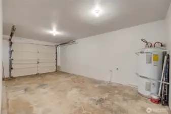 Extra deep one car garage