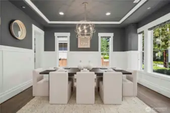 Elegant and stylish formal dining room