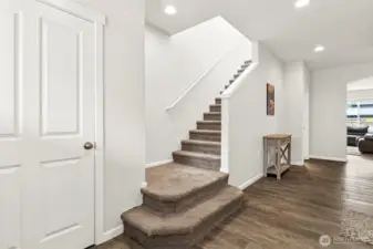 The main has 1 bed, 1 bath, the 2nd floor has 4 more beds and 2 baths.