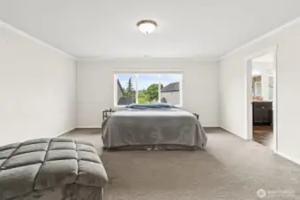 Massive primary suite.