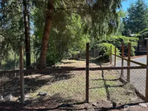 Great large fenced dog run with 2 gates, access from front porch!