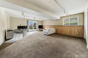 Family room leads to the 2 large decks