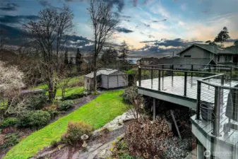 The sunsets over your yard that is almost an acre