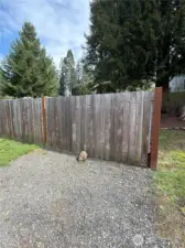 Large access gate for boats or RV into back parking area