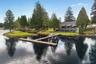 Lakeview of your private restaurant and lounge!