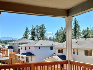 Mountain view off the covered deck.