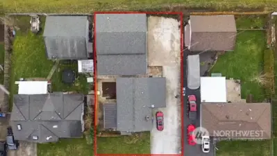 Overhead view of property w/ Boundary Lines