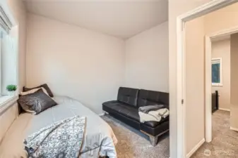3rd bedroom upstairs. On the left.