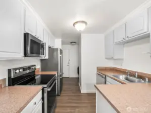 Kitchen with View of Front Door