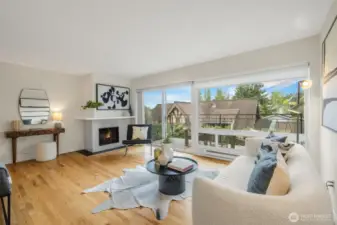 Spacious and bright living room