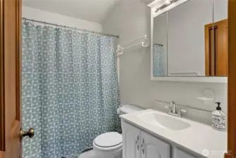 Bathroom on upper level.