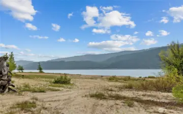 Relax on the serene shores of Lake Cle Elum.