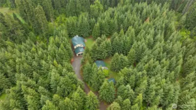 Secluded retreat offers privacy.