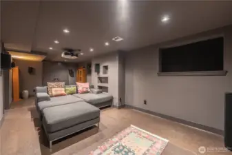 Home Theater Room lower level