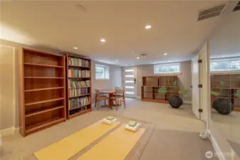 Lower level rec room