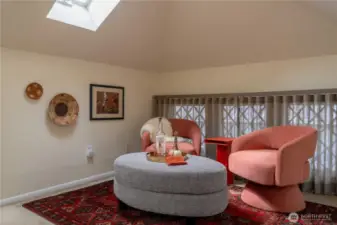 Primary bedroom reading nook