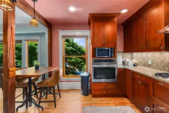 Main living quarters kitchen and breakfast bar