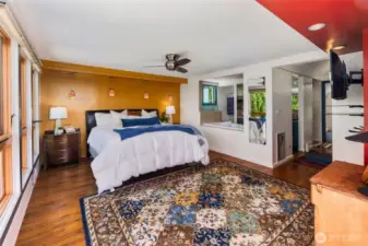 Spacious primary suite
