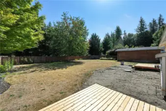 Large, Fenced Backyard with 2 New Decks