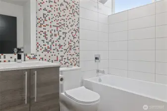 Full bath located on second floor