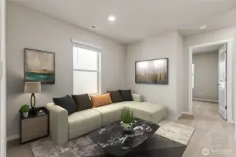 Photo is for representation purposes only. the LOFT at the top of the stairs can be work or play!