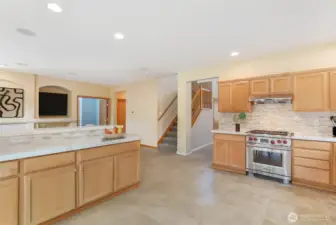 Another view to show the space with no table.  So much room.