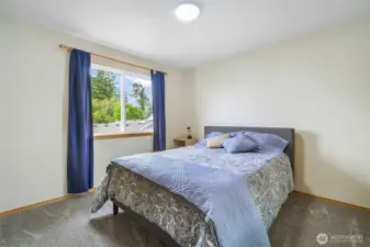 Bedroom 2 is large and has a walk in closet