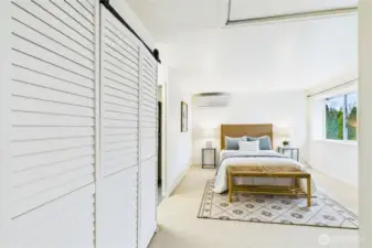 Primary Suite with Mini split for Heating & A/C