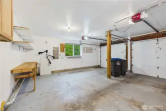 2 Car Garage with Workbench